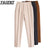 Women's Casual Harem pants Spring Summer Fashion Loose Ankle-length Trousers Female Classic High Elastic Waist Black Camel Beige
