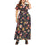 Women's Plus Size V-Collar Short Sleeve Print Long Dress Floral Print Summer Beach Bodycon Maxi boho Dress Women Robe vestido