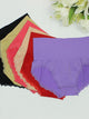 Women's Seamless Elastic Lace Panties  Butt Lifting Waist Controlling High Waist Female Briefs Ladies' Underpants 5 Colors
