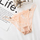 Women's Sexy Briefs Lace Thin Belt Adjustable Panties Transparent Hollow Out Comfortable Panties Briefs