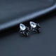 Women's fashion earrings gorgeous New arrival brand sweet metal with gems stud Acrylic earring for women girls