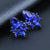 Women's fashion earrings gorgeous New arrival brand sweet metal with gems stud Acrylic earring for women girls