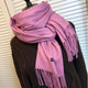 Women solid color cashmere scarves with tassel lady spring autumn thin long scarf high quality female shawl hot sale men scarf