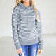 Womens Hoodie unicornio hoodies for women Swiss broadcasts Sweatshirt Striped Hooded Pullover Tops Blouse Free Shipping WS&40