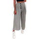 Womens Summer High Quality Casual Holiday Street Palazzo Trousers S-XL High Waist Solid Modis Buttons Wide Leg Pants Ladies 2019