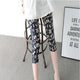 YRRETY Women Calf-Length Print Pants Women Capris High Waist Sexy Leggings Women Pantalones Soft Pants Women Summer Leggings