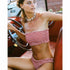 ZAFUL Strapless Checkered Shirred Bikini 2019 Smocked Bandeau Bikini Sexy Thong Bikini Swimwear Women Swimsuit Biquini Femme