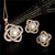 AlphaGal  Elegant Simulated Pearl Bridal Jewelry Sets Wedding Jewelry Leaf Crystal Gold  Silver Plated Necklaces Earrings Sets