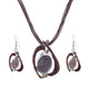 AlphaGal Fashion African Jewelry Set 2019 Leather Chain Enamel Gem Jewelry Sets for Party Bridal Jewelry Sets Summer Jewelry