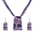 AlphaGal Fashion African Jewelry Set 2019 Leather Chain Enamel Gem Jewelry Sets for Party Bridal Jewelry Sets Summer Jewelry