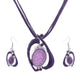 AlphaGal Fashion African Jewelry Set 2019 Leather Chain Enamel Gem Jewelry Sets for Party Bridal Jewelry Sets Summer Jewelry