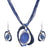 AlphaGal Fashion African Jewelry Set 2019 Leather Chain Enamel Gem Jewelry Sets for Party Bridal Jewelry Sets Summer Jewelry