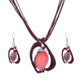 AlphaGal Fashion African Jewelry Set 2019 Leather Chain Enamel Gem Jewelry Sets for Party Bridal Jewelry Sets Summer Jewelry