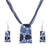 AlphaGal Fashion African Jewelry Set 2019 Leather Chain Enamel Gem Jewelry Sets for Party Bridal Jewelry Sets Summer Jewelry