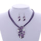 AlphaGal Fashion African Jewelry Set 2019 Leather Chain Enamel Gem Jewelry Sets for Party Bridal Jewelry Sets Summer Jewelry