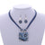 AlphaGal Fashion African Jewelry Set 2019 Leather Chain Enamel Gem Jewelry Sets for Party Bridal Jewelry Sets Summer Jewelry