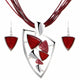 AlphaGal Fashion African Jewelry Set 2019 Leather Chain Enamel Gem Jewelry Sets for Party Bridal Jewelry Sets Summer Jewelry