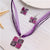 AlphaGal Geometry Circle Pendant Necklace Earring Sets Multilayer Leather Necklace Earrings Wholesale Wedding Costume Jewelry Set