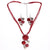 AlphaGal Geometry Circle Pendant Necklace Earring Sets Multilayer Leather Necklace Earrings Wholesale Wedding Costume Jewelry Set