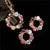 AlphaGal Golden Plated Jewelry Sets For Women Luxury Wedding Bridal Rhinestone Gem Jewelry Set Opal Cat's Eye Necklace Earrings Set