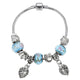 AlphaGal Pink Crystal Charm Silver Bracelets & Bangles for Women With Aliexpress Murano Beads Silver Bracelet Femme Jewelry