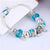 AlphaGal Pink Crystal Charm Silver Bracelets & Bangles for Women With Aliexpress Murano Beads Silver Bracelet Femme Jewelry