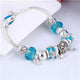 AlphaGal Pink Crystal Charm Silver Bracelets & Bangles for Women With Aliexpress Murano Beads Silver Bracelet Femme Jewelry