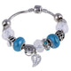 AlphaGal Pink Crystal Charm Silver Bracelets & Bangles for Women With Aliexpress Murano Beads Silver Bracelet Femme Jewelry