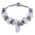 AlphaGal Pink Crystal Charm Silver Bracelets & Bangles for Women With Aliexpress Murano Beads Silver Bracelet Femme Jewelry