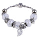 AlphaGal Pink Crystal Charm Silver Bracelets & Bangles for Women With Aliexpress Murano Beads Silver Bracelet Femme Jewelry