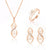 AlphaGal jewelry sets african bridal gold color necklace earrings Ring wedding crystal sieraden women fashion jewellery set
