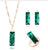 AlphaGal jewelry sets african bridal gold color necklace earrings Ring wedding crystal sieraden women fashion jewellery set