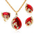 AlphaGal jewelry sets african bridal gold color necklace earrings Ring wedding crystal sieraden women fashion jewellery set