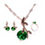 AlphaGal jewelry sets african bridal gold color necklace earrings Ring wedding crystal sieraden women fashion jewellery set