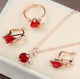 AlphaGal jewelry sets african bridal gold color necklace earrings Ring wedding crystal sieraden women fashion jewellery set