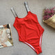 backless one piece swimsuit 2019 shiny straps swimwear bathing suit women monokini maillot de bain femme une piece badpak dames