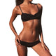 bikini 2019 Women Sexy Two-Piece Bikini Set Leaves Print Ruffled Flounce Swimwear Beachwear maillot de bain femme bikini mujer
