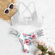 bikinis 2019 mujer Summer WWomen's Bikini Cut Flower Two Piece Swimsuit Pushups Swimwear Beachwear maillot de bain femme