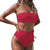 bikinis 2019 mujer Women Pure color Tube up Two Pieces Bikini Push-Up Swimsuit Swimwear Beachwear maillot de bain femme bathing