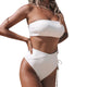 bikinis 2019 mujer Women Pure color Tube up Two Pieces Bikini Push-Up Swimsuit Swimwear Beachwear maillot de bain femme bathing
