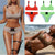 bikinis 2019 mujer Women Sexy Leopard Print Swimwear Belt Buckle Suit Beachwear maillot de bain femme bathing suit