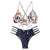 bikinis 2019 mujer Women's Bikini Cut Flower Two Piece Swimsuit Push up Swimwear Beachwear maillot de bain femme biquini