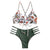 bikinis 2019 mujer Women's Bikini Cut Flower Two Piece Swimsuit Push up Swimwear Beachwear maillot de bain femme biquini