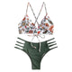 bikinis 2019 mujer Women's Bikini Cut Flower Two Piece Swimsuit Push up Swimwear Beachwear maillot de bain femme biquini