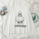 harajuku long Sleeve T-shirt Women Hip-hop Ulzzang Tees Korean Style letter print T-shirts Girls autumn Fashion black white tops