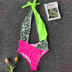 hollow out bikinis 2019 mujer bathers Sexy bodysuits one-piece suits swimsuit female Leopard print swimwear women bathing suit