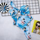 hollow out one piece swimsuit female high cut swimwear women summer beach wear maillot de bain femme 2019 une piece bathing suit