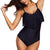 maillot de bain femme 2019 One Piece Women High Waist Bikini Set Padded Solid Mesh Tassel Pompom Swimsuit maillot de bain femme