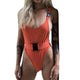 maillot de bain femme 2019 Summer Women Sexy Wave Leopard Print Can Adjust Buckle Beach Linkage Swimsuit swimwear dropshipping