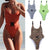 maillot de bain femme 2019 Summer Women Sexy Wave Leopard Print Can Adjust Buckle Beach Linkage Swimsuit swimwear dropshipping